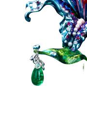 Emerald Flower Brooch detail image 3 · Vera Buy