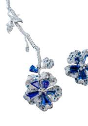 Tanzanite Collar Necklace and Earrings Convertible Set detail image 2 · Vera Buy