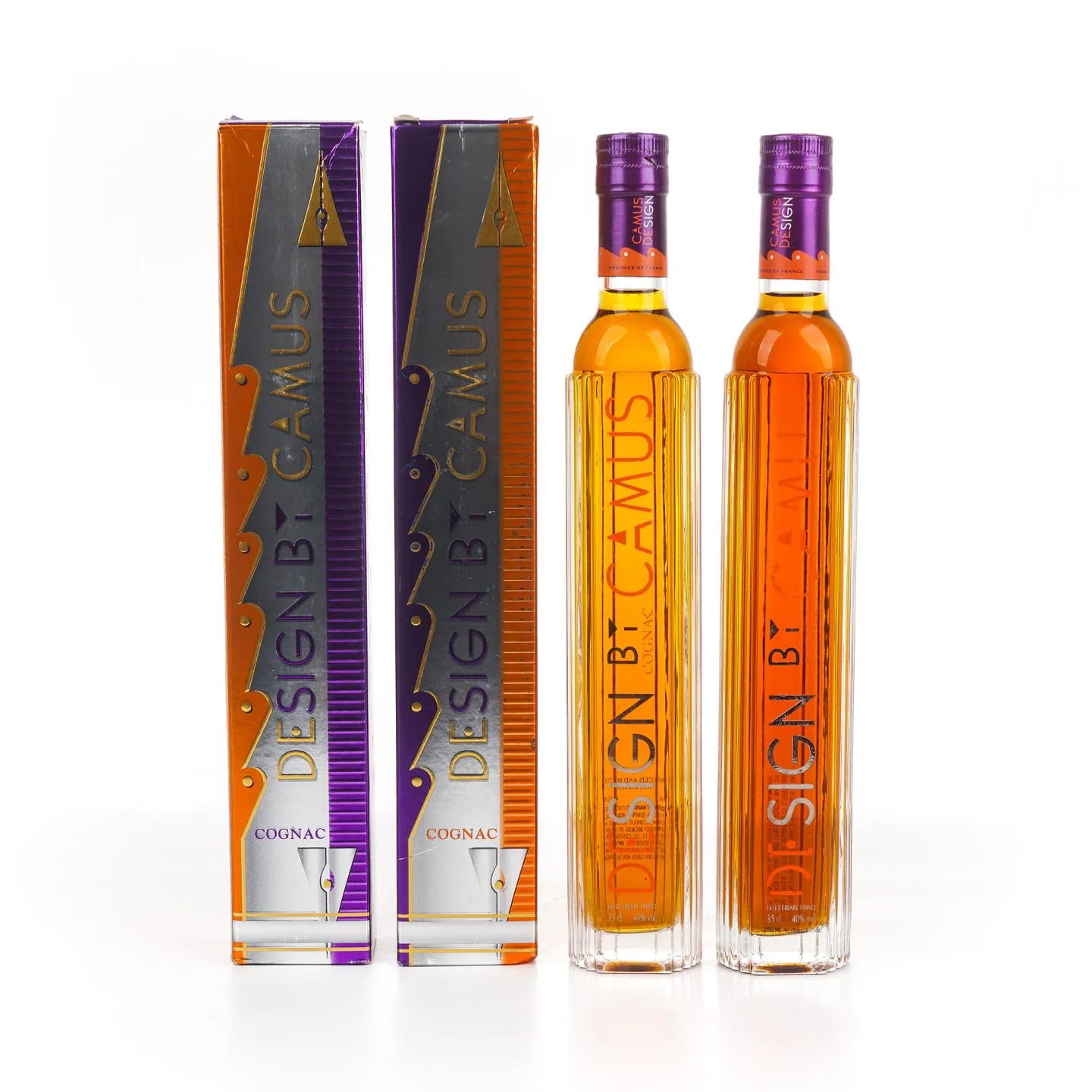 80s Camus 'Design' Crystal Decanter Cognac, 2-Bottle Set · Fine Wine · Vera Buy