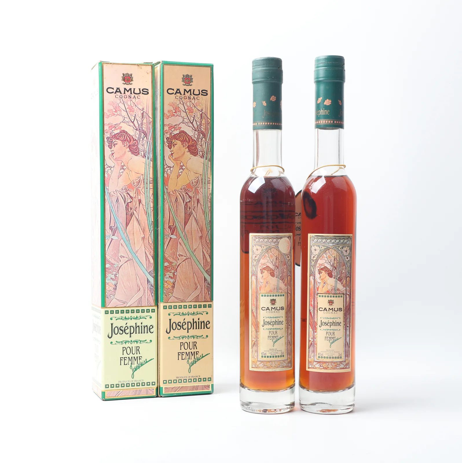 Camus 'Joséphine' Crystal Decanter Cognac – 2 Bottles, 80s · Fine Wine · Vera Buy