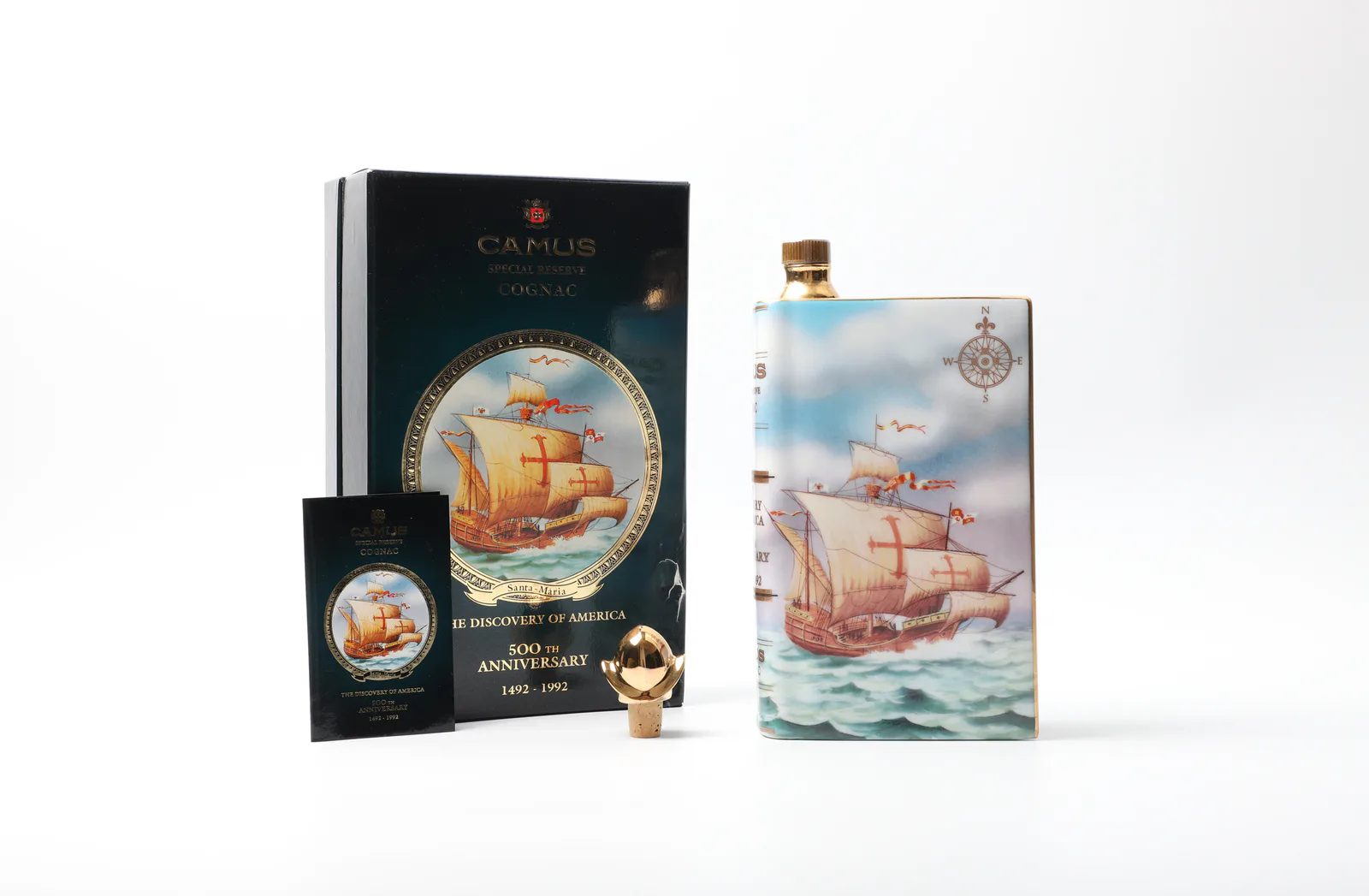 1992 Camus Limoges Ceramic Book Cognac – 500th Anniversary of the Discovery of America · Fine Wine · Vera Buy