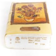 70-80s Camus 'Van Gogh · Sunflowers' Limoges Ceramic Book Cognac detail image 2 · Vera Buy