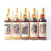 Whisky Fu Balvenie 36-Year-Old / Ledaig 22-Year-Old / Jura 21-Year-Old / Tomatin 16-Year-Old / Glenrothes 18-Year-Old 'Popular Water Margin Heroes: Heavenly Spirits' Single Cask Malt Whisky, 5-Bottle Set detail image 1 · Vera Buy